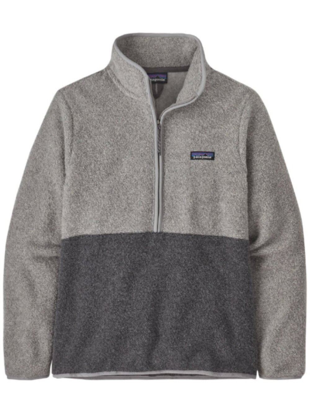 Patagonia Women's Reclaimed Fleece Pullover Salt Grey 1/2 Zip Wool Size Small